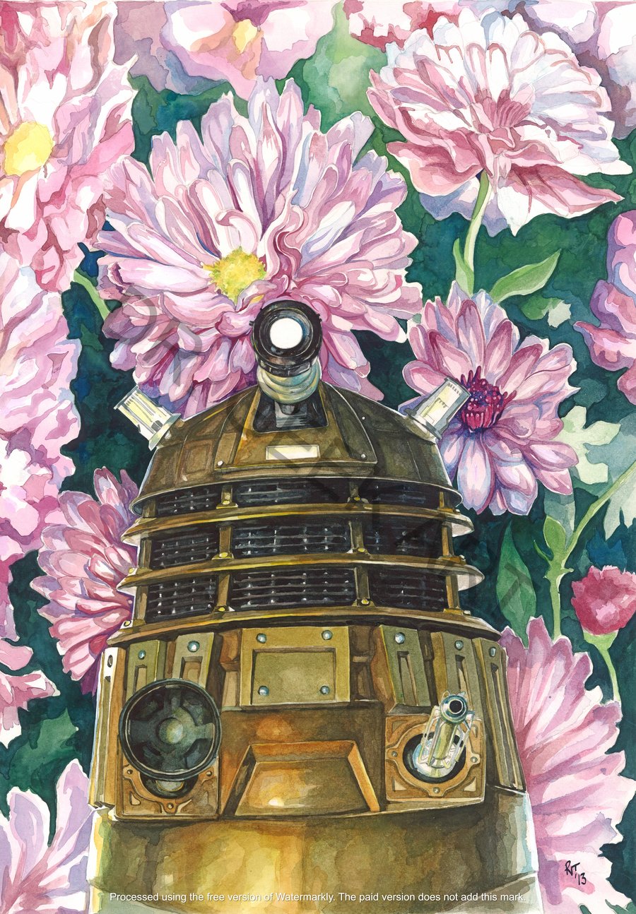 Dalek painting print