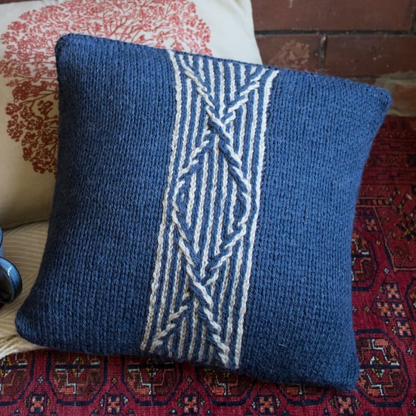 Compass Cove Cushion knitting pattern 