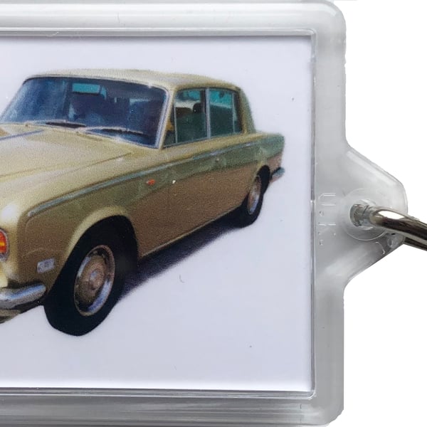Rolls Royce Silver Shadow - Keyring with 50x35mm Insert 