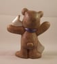 Ceramic Hand Painted Keepsake February Birthstone Bear Animal Figurine Ornament. - Image 3