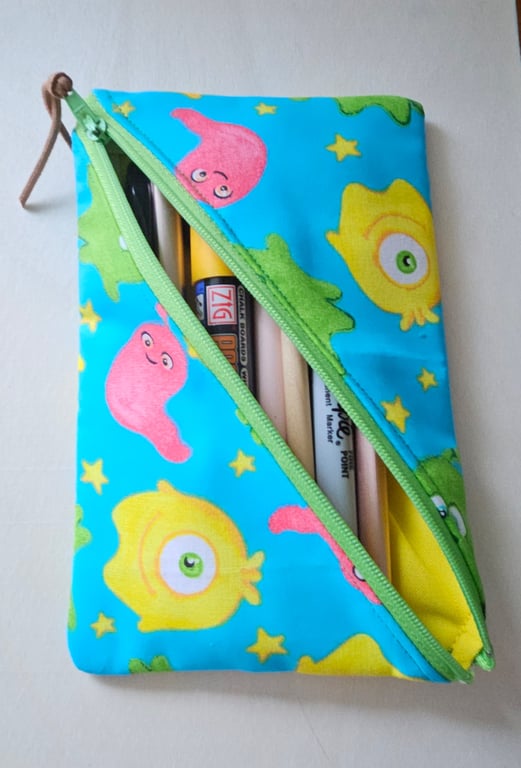 Fun fabric pencil cases .