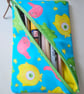 Fun fabric pencil cases .