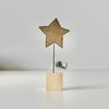 Special Order for Maxine - Star with a Wire Stem and Wooden Block