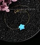 Large Light Blue Star 3D Opal With 925 Sterling Silver Bracelet - Image 1
