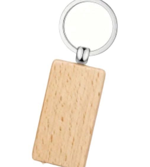 Wooden Keyring, Engraved & Personalised