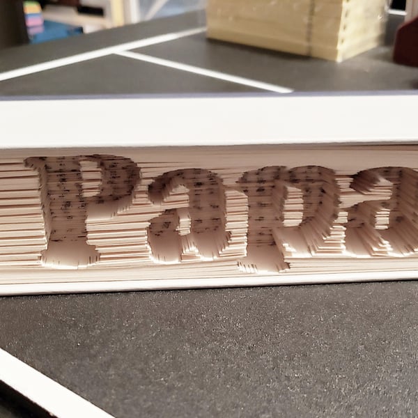 Papa, Sideways CUT & FOLD Book Folding Pattern - EMAILED PDF PATTERN