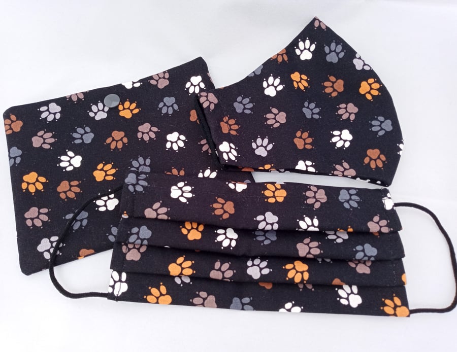 Paw print Face Mask Set 164E
