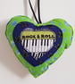 Rock and Roll Piano Hanging Heart Decoration For Music Lovers - Image 1