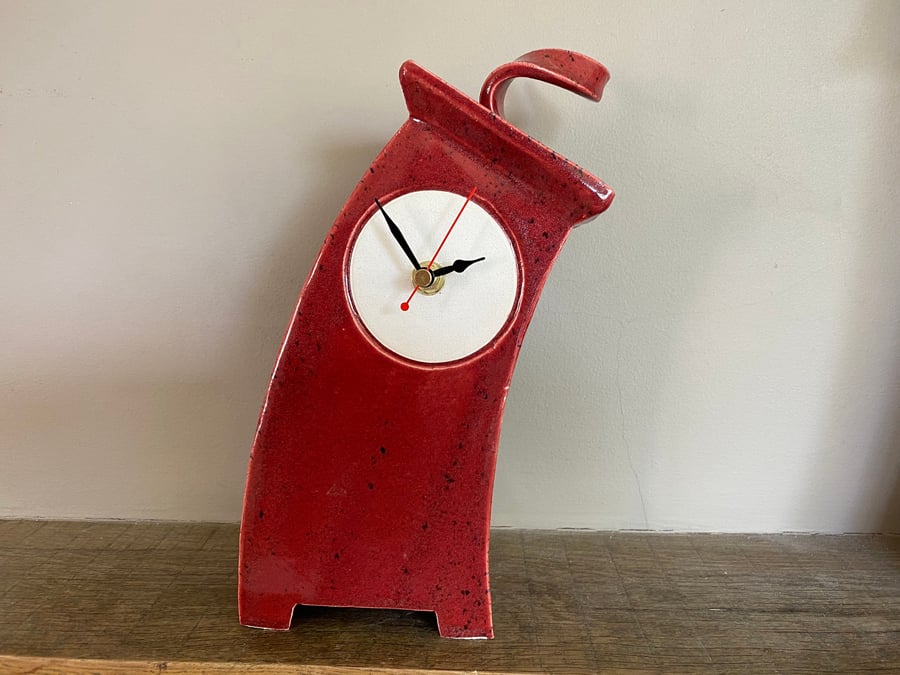 Table Clock, Red Clock, Shelf Clock, Mantle Clock
