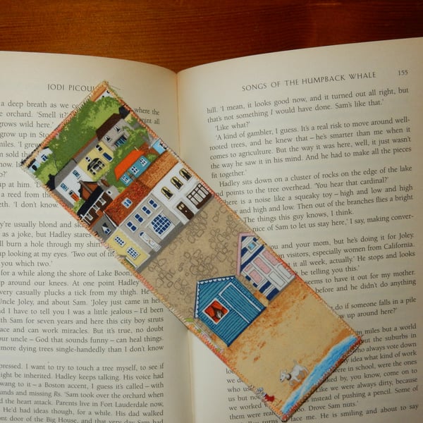 Bookmark beach scene