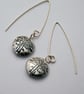 sterling silver tree capsule drop earrings - Image 1
