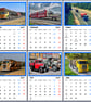 2027 Calendar Trucks Lorries A4 Size Wall Hanging 
