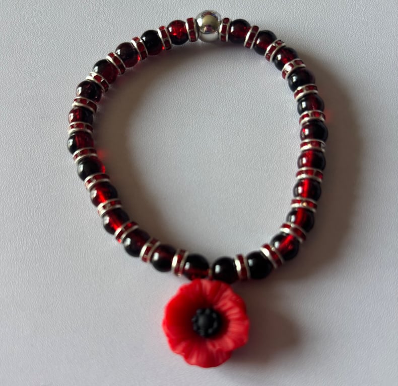A striking handmade bracelet
