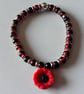 A striking handmade bracelet