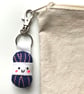 Yarn Ball Keyring and Lavender Bag Set- Deep Blue - Image 6