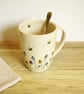 Mug - Bee and Flowers - Image 1