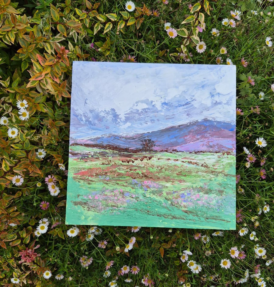 "Carefree clouds" an original oil landscape 