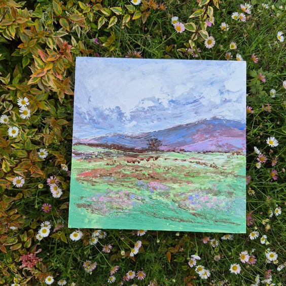 "Carefree clouds" an original oil landscape 