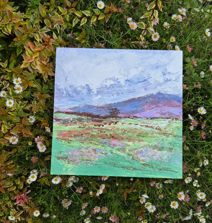 "Carefree clouds" an original oil landscape 