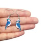 Blue Jay Drop Earrings - Handmade - Image 1