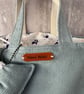 Cord Bag in Green with Drawstring Lining - PB5 0028 - Image 3