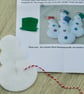 Make your own Felt Christmas Snowman Hanging Tree Decoration - Image 3