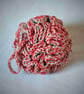 Crocheted shower scrunchie - blue or coral available - Image 4