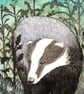 Evening Badger aceo - Image 3