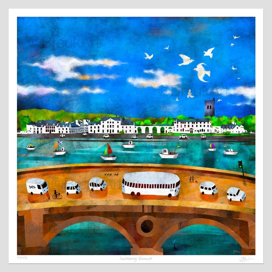 Inveraray Summer - large Giclee print