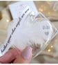 Dad Memorial Feather Bauble, In Memory of Dad, Heart Glass Christmas Ornament, R - Image 2