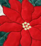  Poinsettia Pattern Runner Quilt  - Image 3