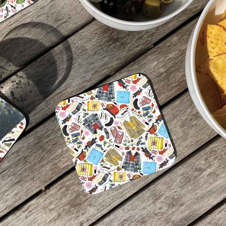 Clueless Coaster – Handmade 90s Rom-Com Coaster