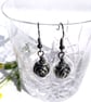 Earrings- metalic rose motif - Image 5