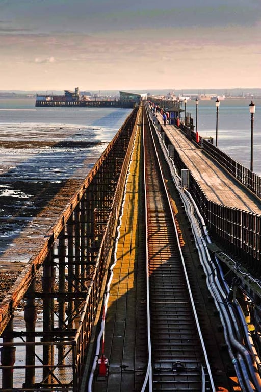 Southend on Sea Pier England Essex UK 12"x18" Print