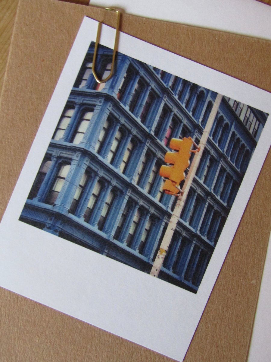 “Polaroid” style photo card: Travel