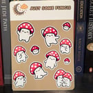 Just Some Fungis' Mushroom Sticker Sheet - Cute Cottagecore Planner Stickers