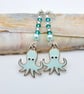 Sea Green Octopus Earrings, Birthday, Anniversary, Gifts For Nature Lovers - Image 5