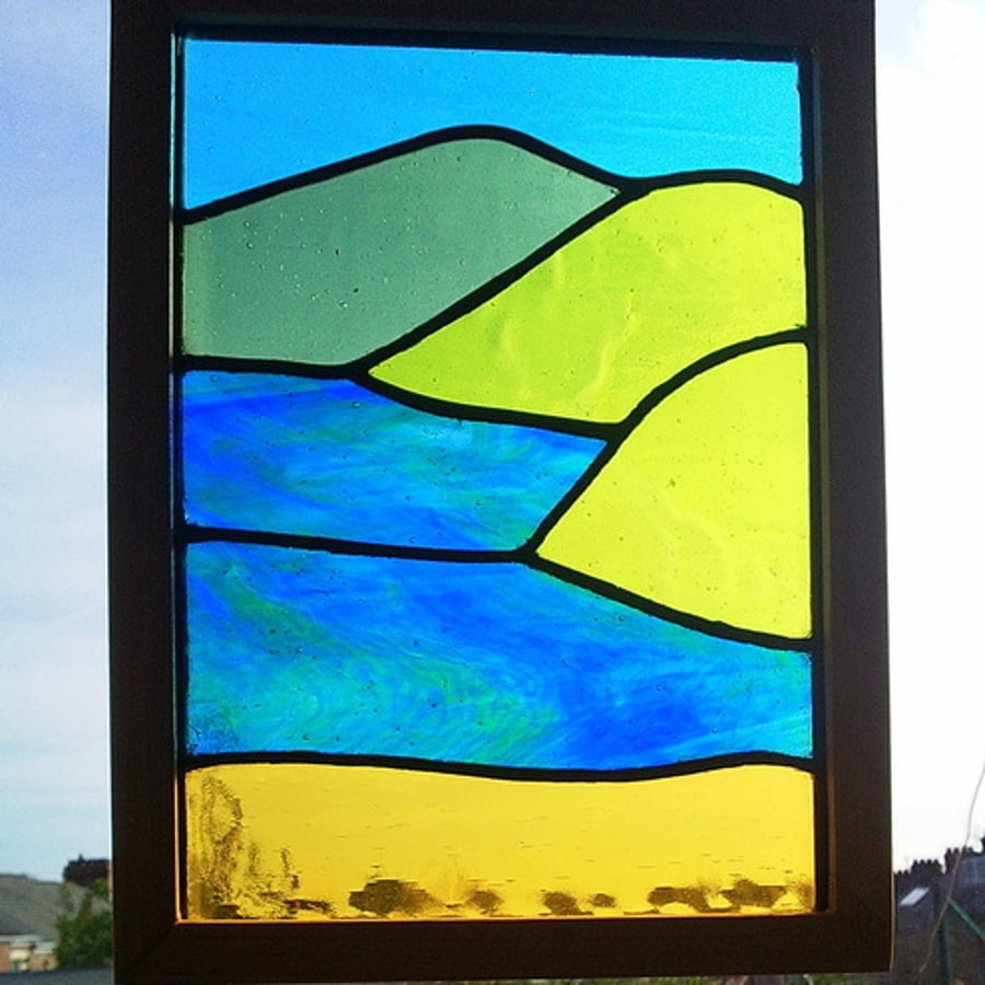  Stained Glass Panel, Sunny Bay