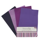 Dovecraft A4 Felt Multiple Pack - Purples 