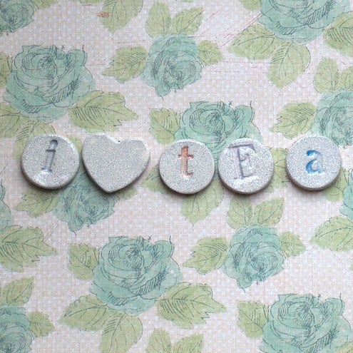 Fridge Magnets 'I 'Heart' Tea'