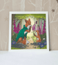Limited Edition Square Woodland Nursery Print – Fox Art "Finn's Gift of Gloves" - Image 2
