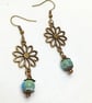 Bronze Flower Earrings - Image 5