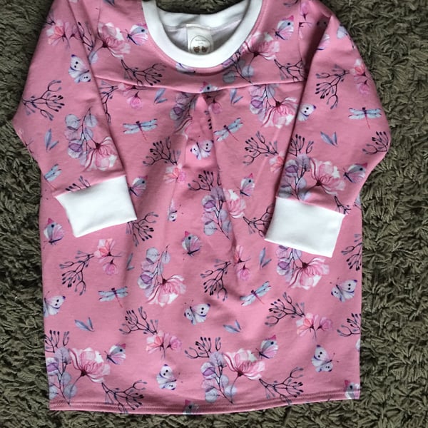Tunic dress (age 2 years) butterfly