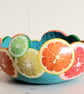 Decorative Citrus Slice Gourd Bowl - Image 7