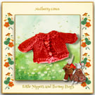 Little Nippers and Bunny Hugs Orange Cardigan 