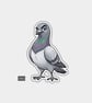 Funny Vinyl Die Cut Sticker For Adults - Pigeon