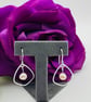 Pale Pink Freshwater Pearl & Petal Pendant Charm Earrings - Image 5