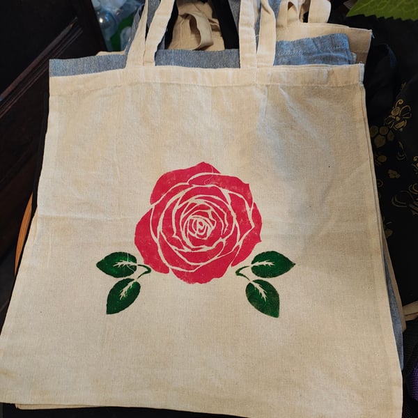 Hand painted tote bag 