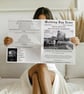 Personalised Wedding Newspapers - Custom Wedding Day Newspaper - Pack of 50
