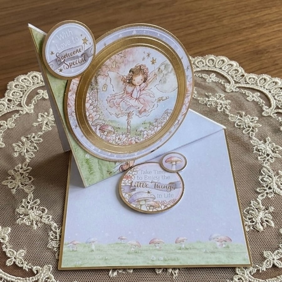 Twisted Easel Fairy Design Card for a Special Occasion 